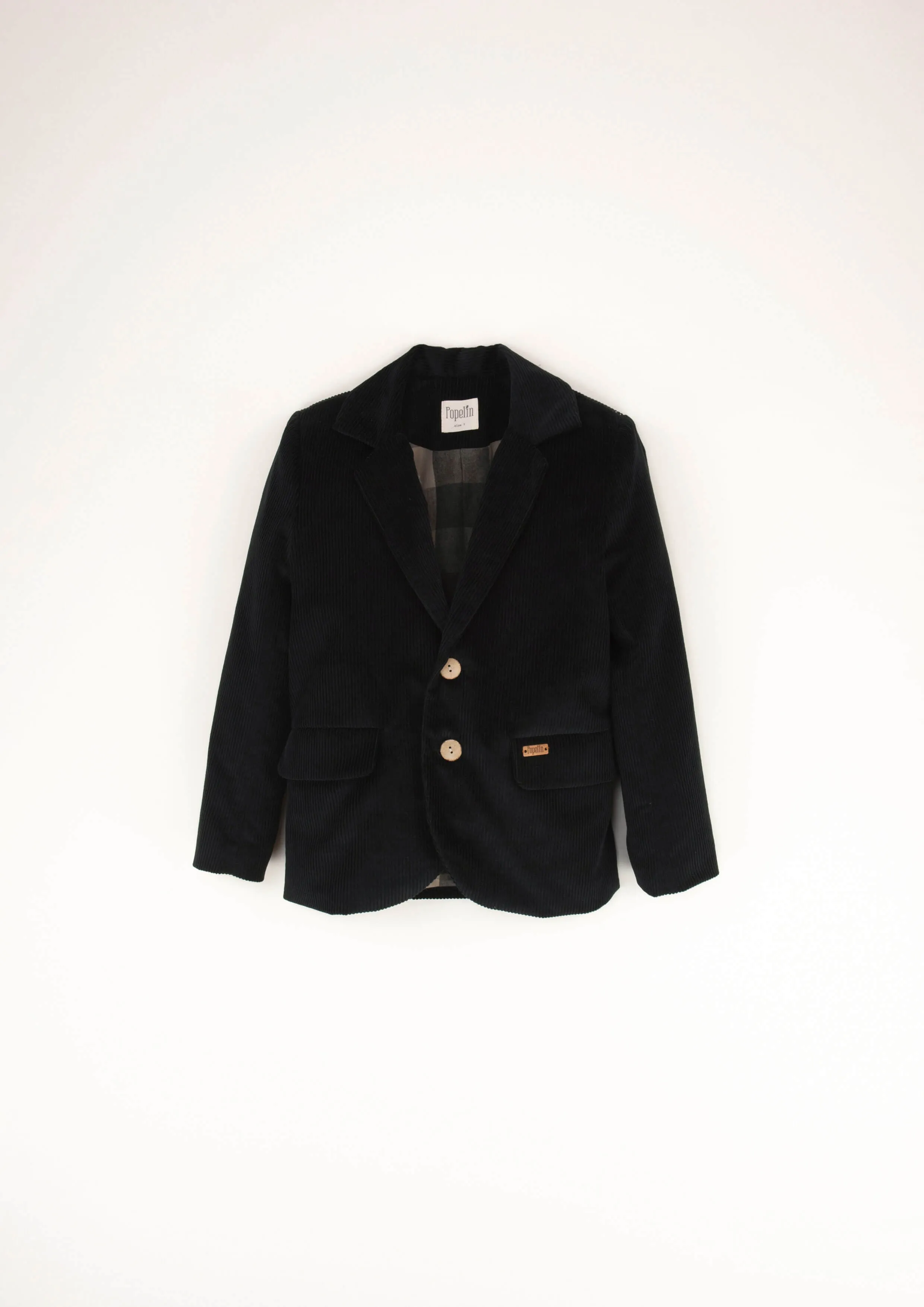 37.2-BLACK BLAZER W/LAPEL