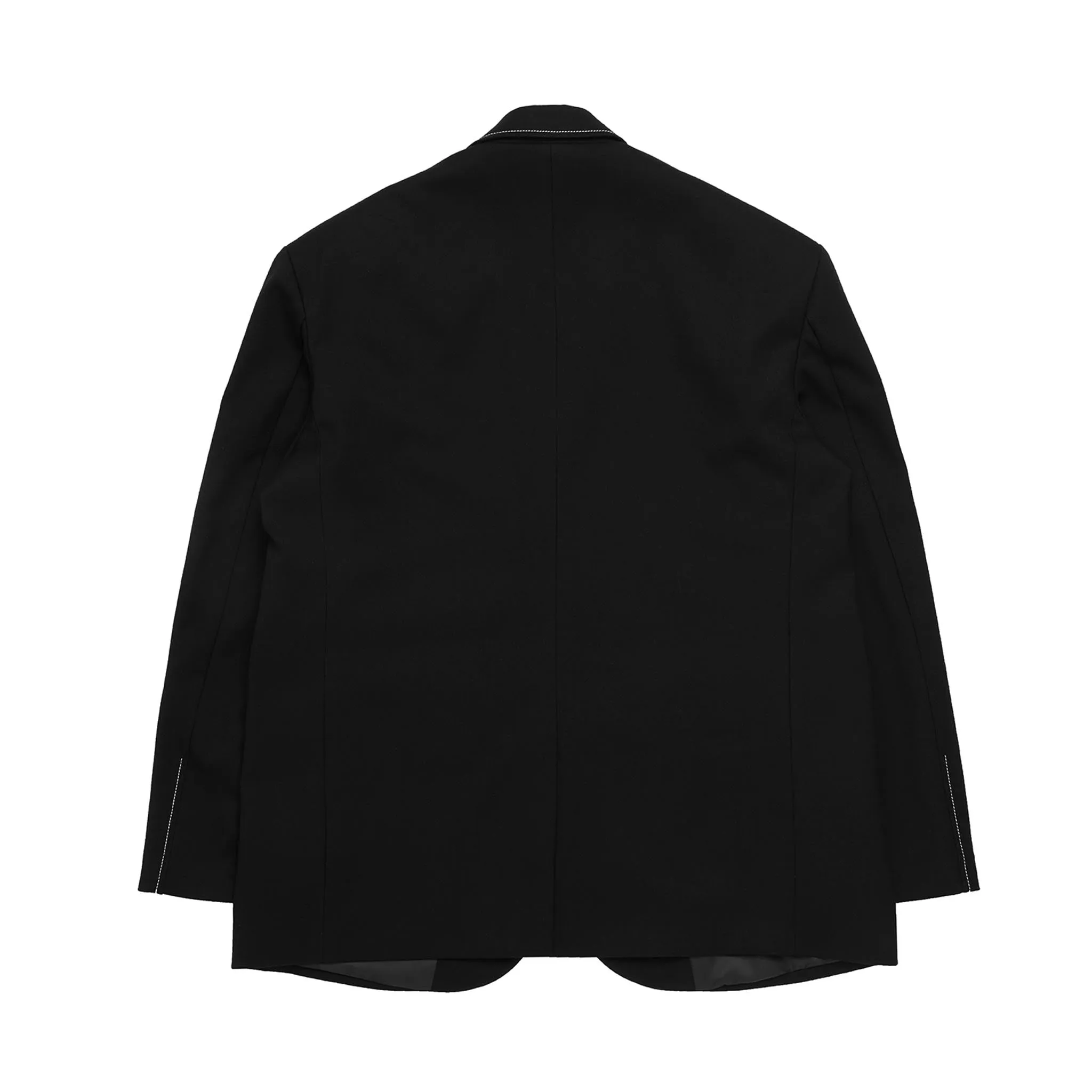 ADD Contrast Stitch Blazer Black