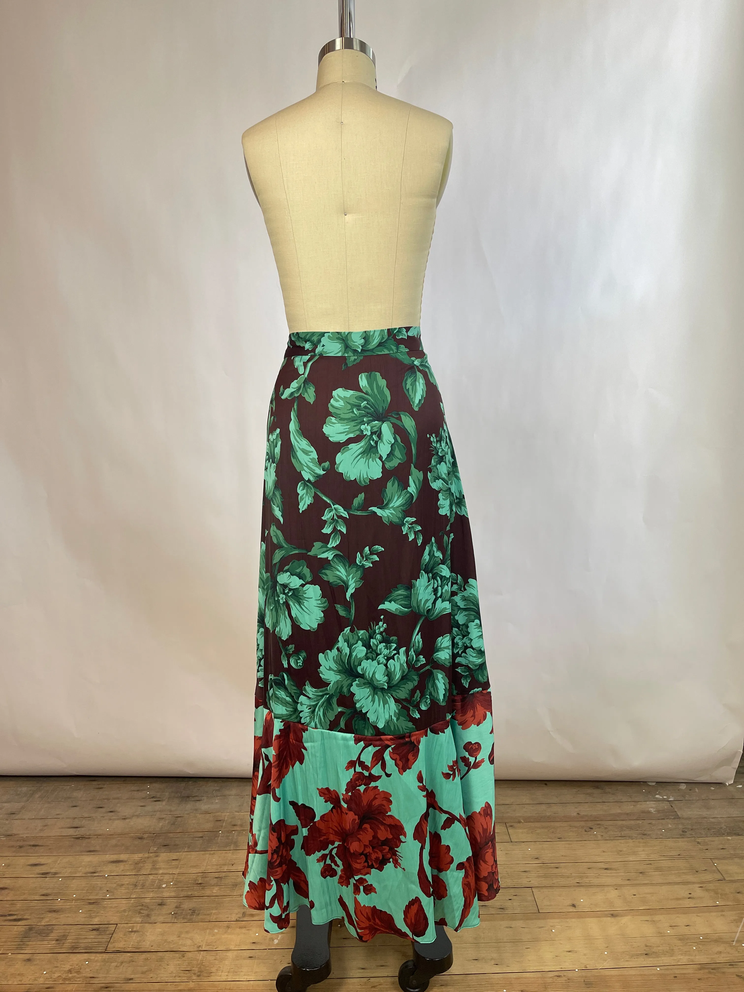 Anthropologie Floral Wrap Skirt (L)