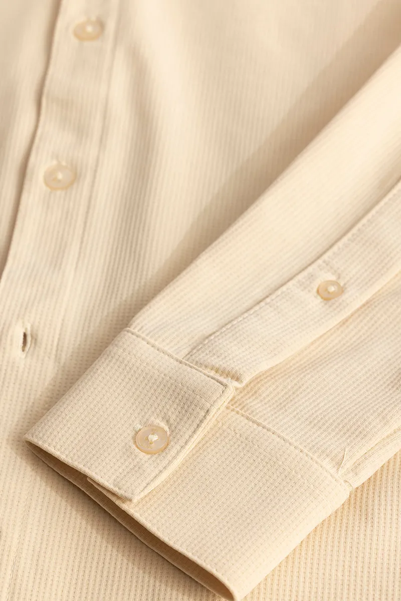 Premium Azure-Sharp Beige Casual Shirt for Men