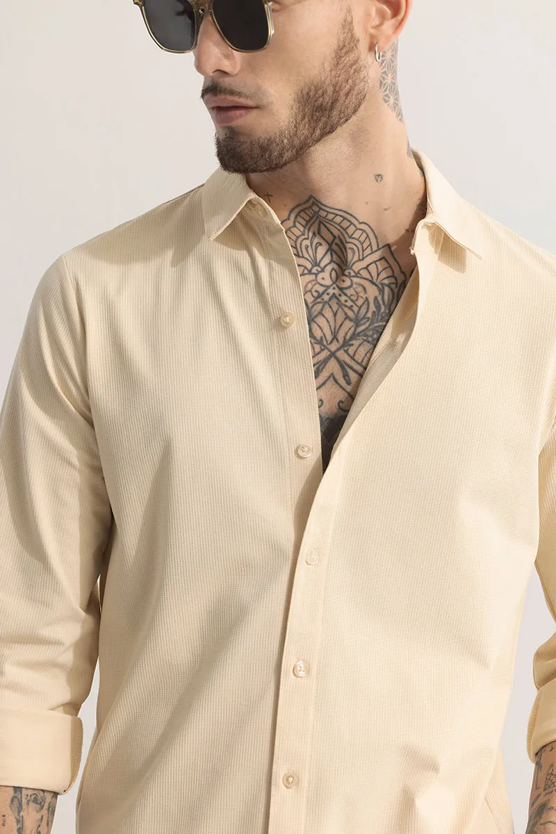 Premium Azure-Sharp Beige Casual Shirt for Men