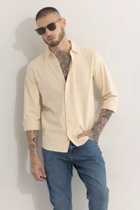 Premium Azure-Sharp Beige Casual Shirt for Men