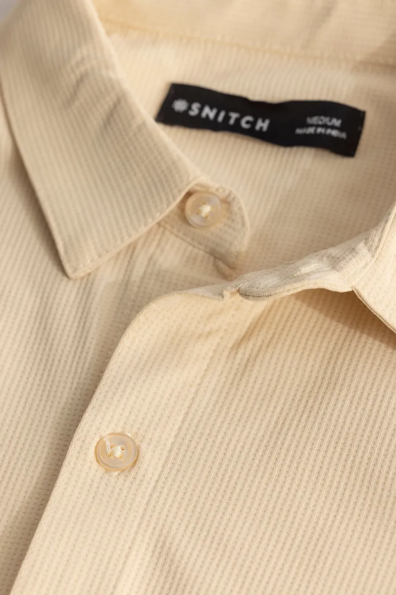 Premium Azure-Sharp Beige Casual Shirt for Men