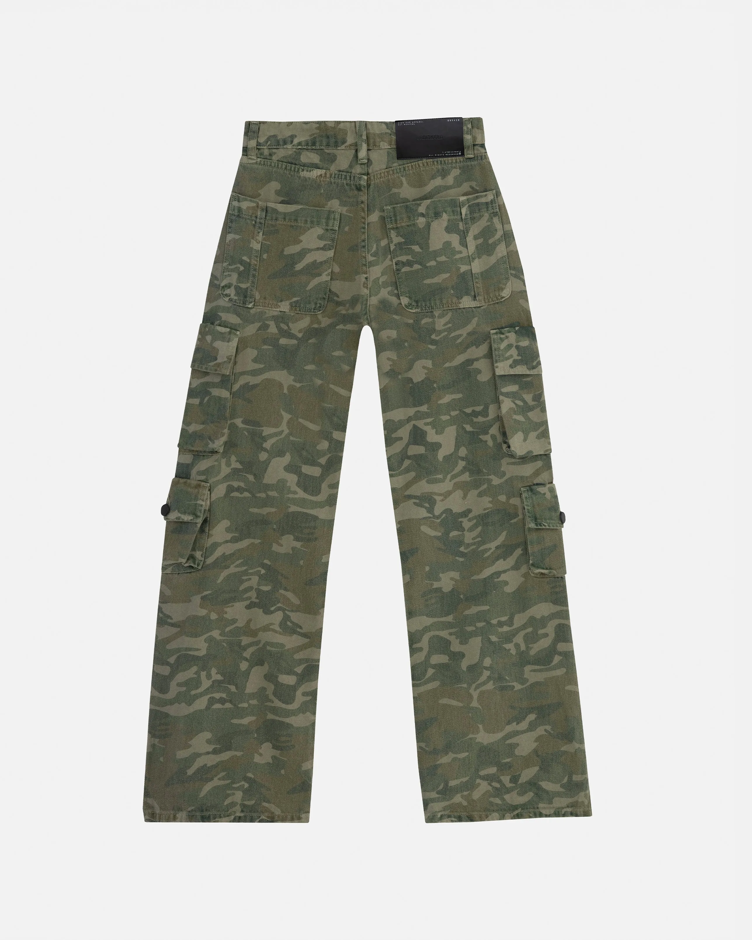 Basics MultiPocket Cargo Jean Green Camo