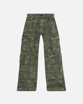 Basics MultiPocket Cargo Jean Green Camo