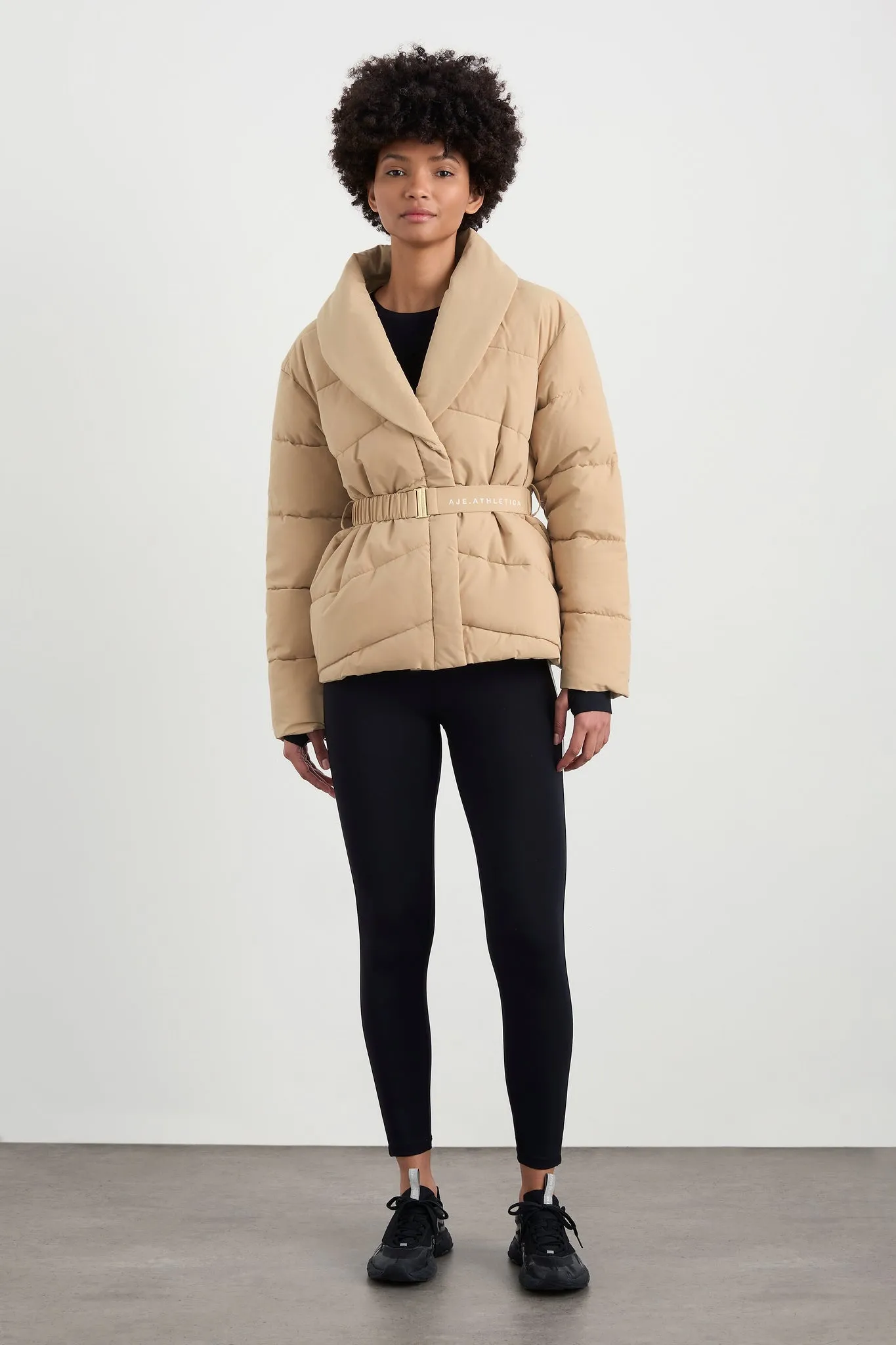 Belted Wrap Puffer Jacket 768