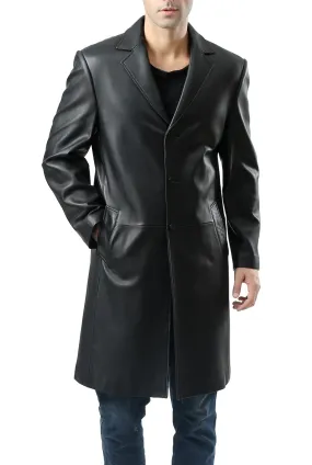 Sure! Here’s an optimized title for the product:

BGSD Monogram Collection Mens Classic Long Walking Coat in Luxurious Lambskin Leather