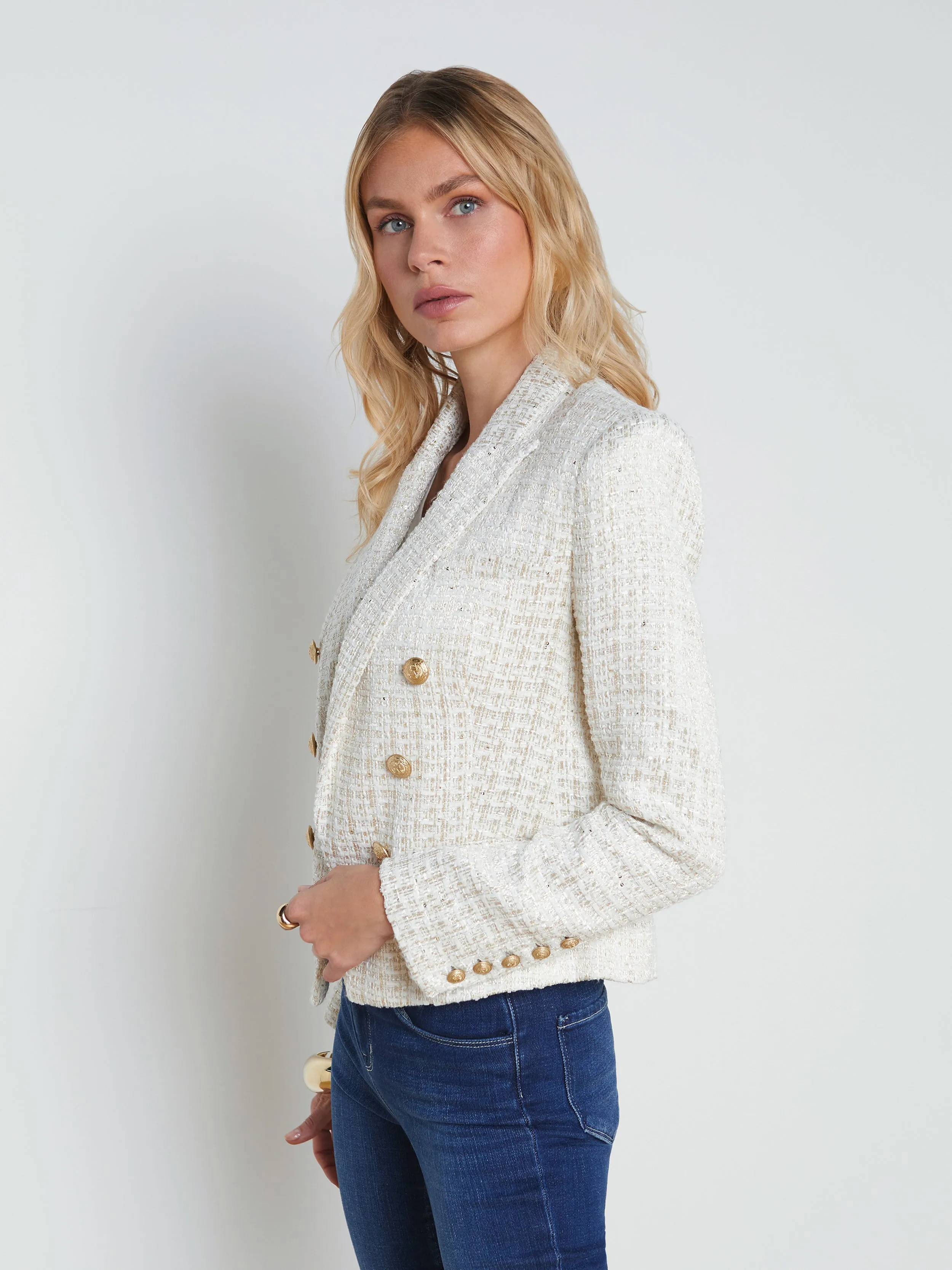 Brooke Open-Front Blazer