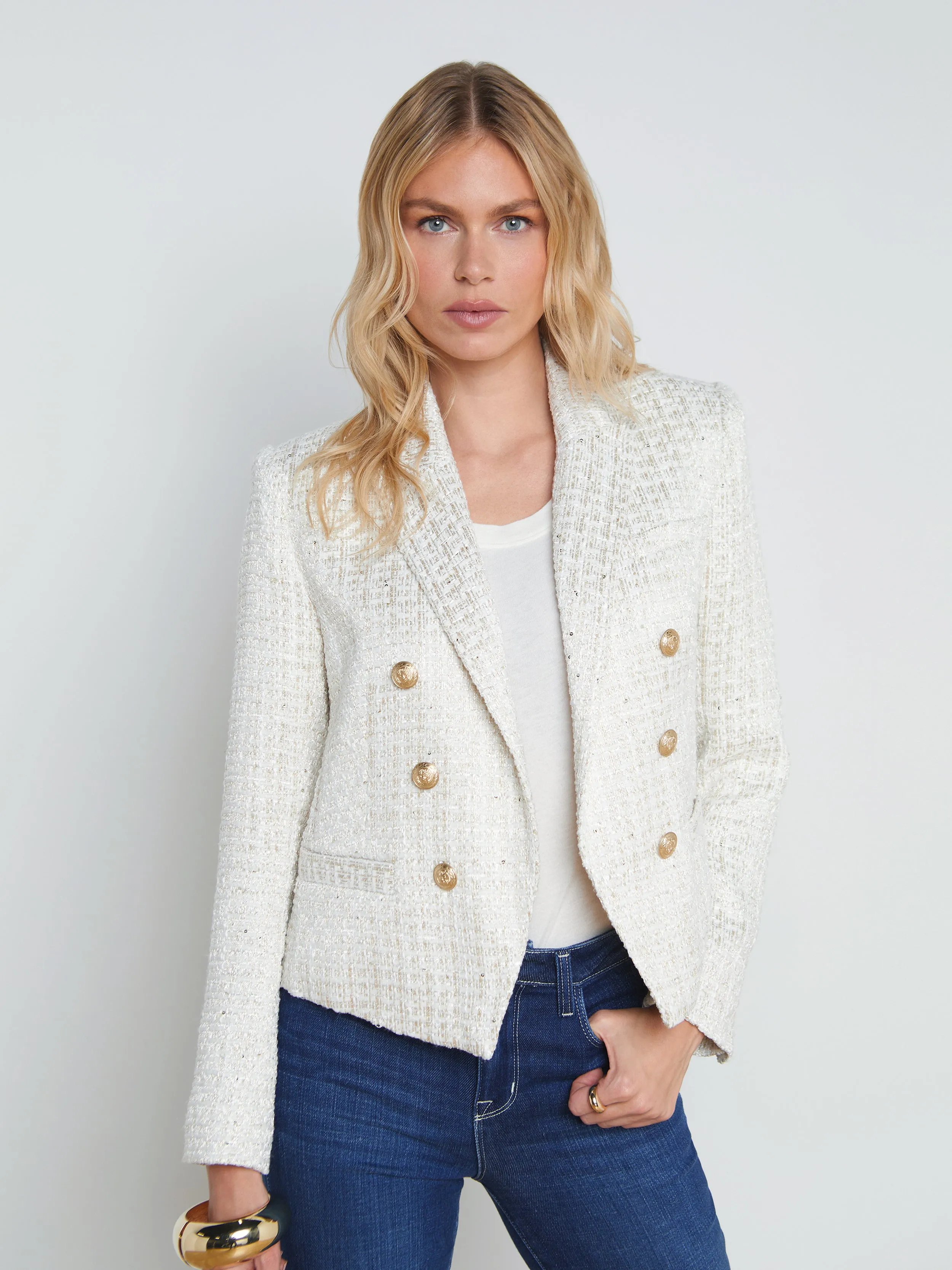 Brooke Open-Front Blazer