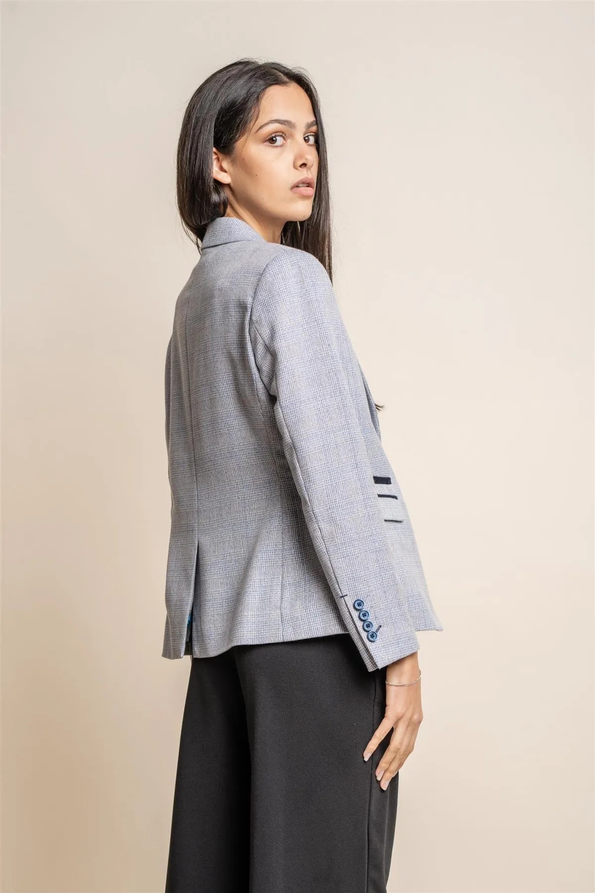 Caridi Sky Check Women's Blazer