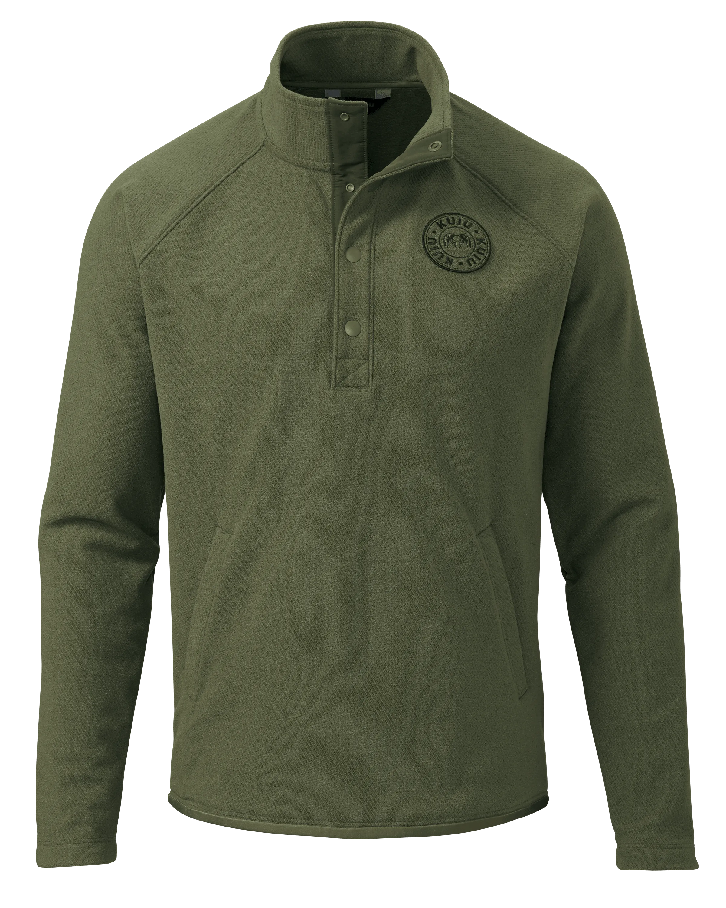 Cascade Twill Fleece Pullover | Olive