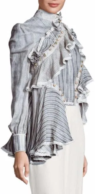 'Cavalier' Striped Blouse