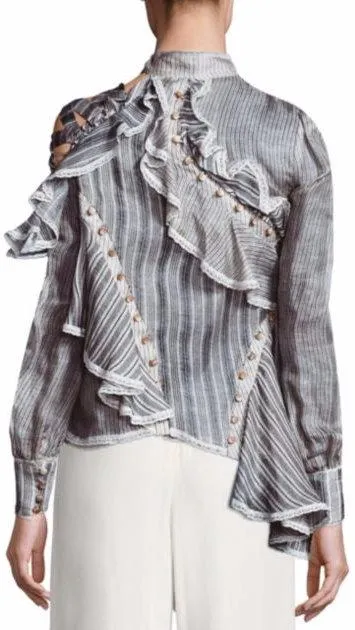 'Cavalier' Striped Blouse