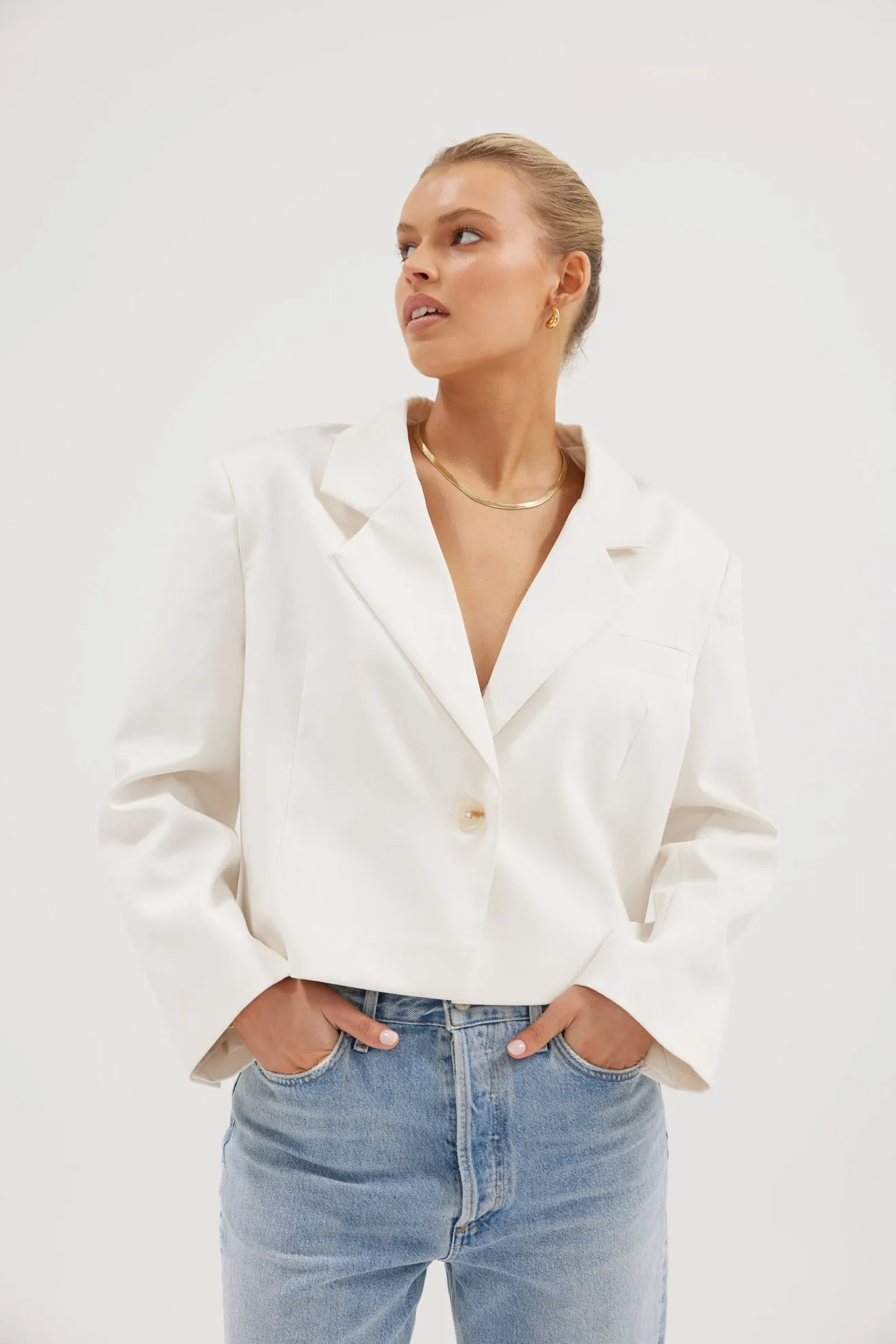 Chloe Blazer - White