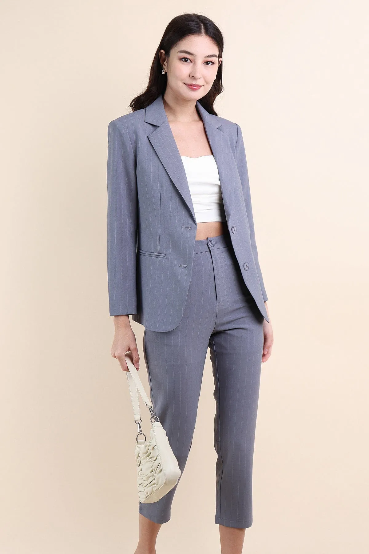 CLEO BLAZER IN PIGEON BLUE