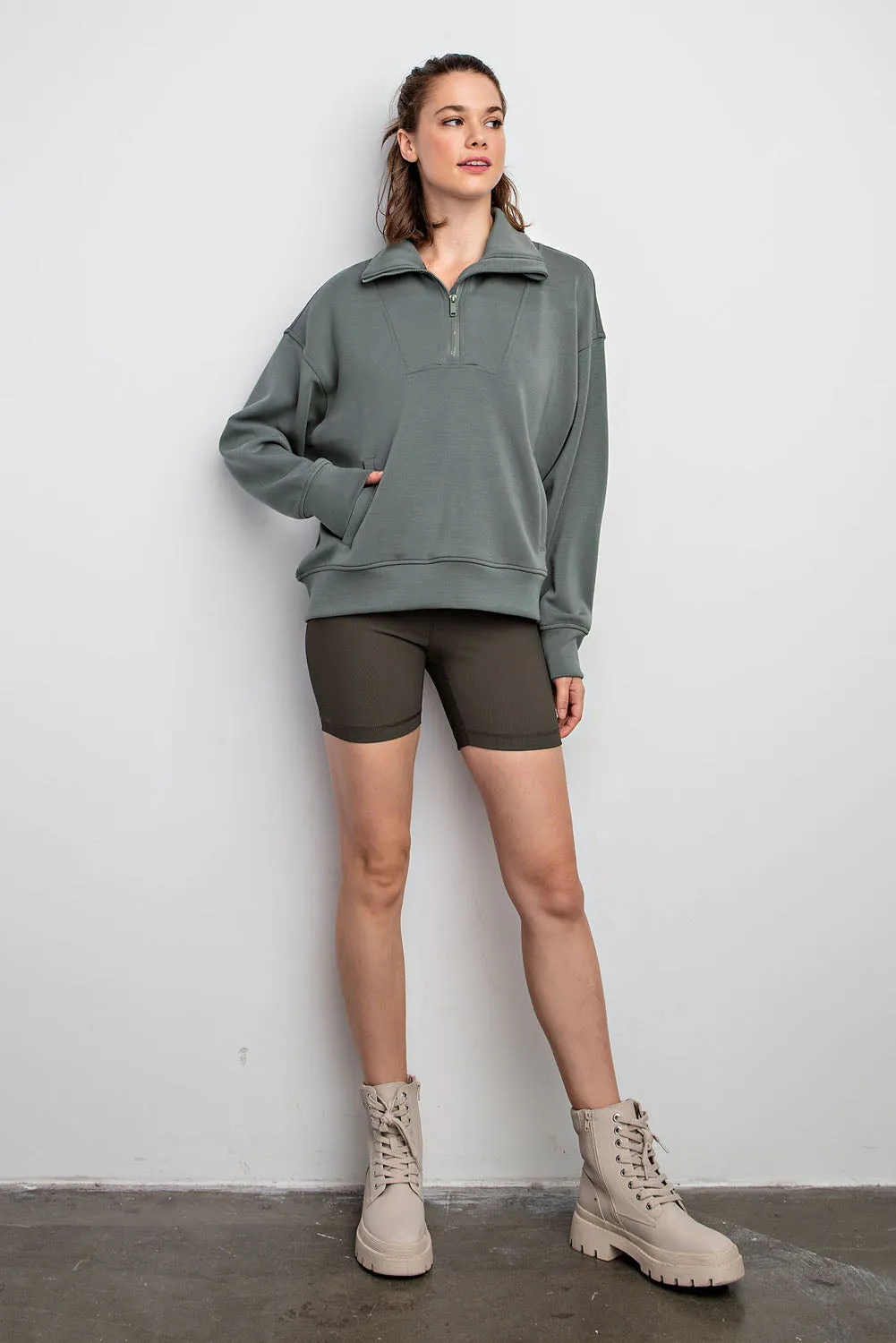 'Cloud Nine' Pullover - Sage Leaf