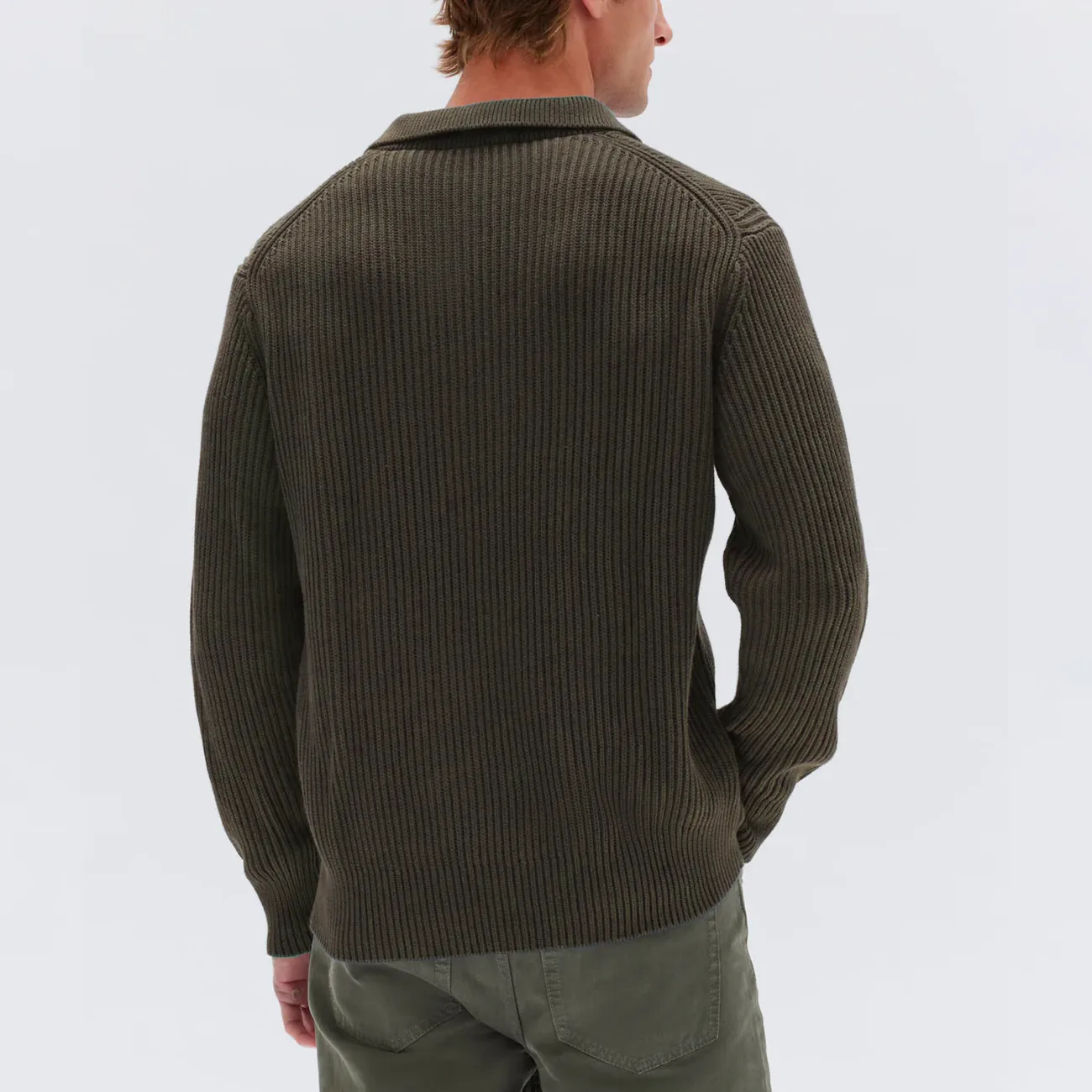 COLE RIB KNIT PULLOVER PINE