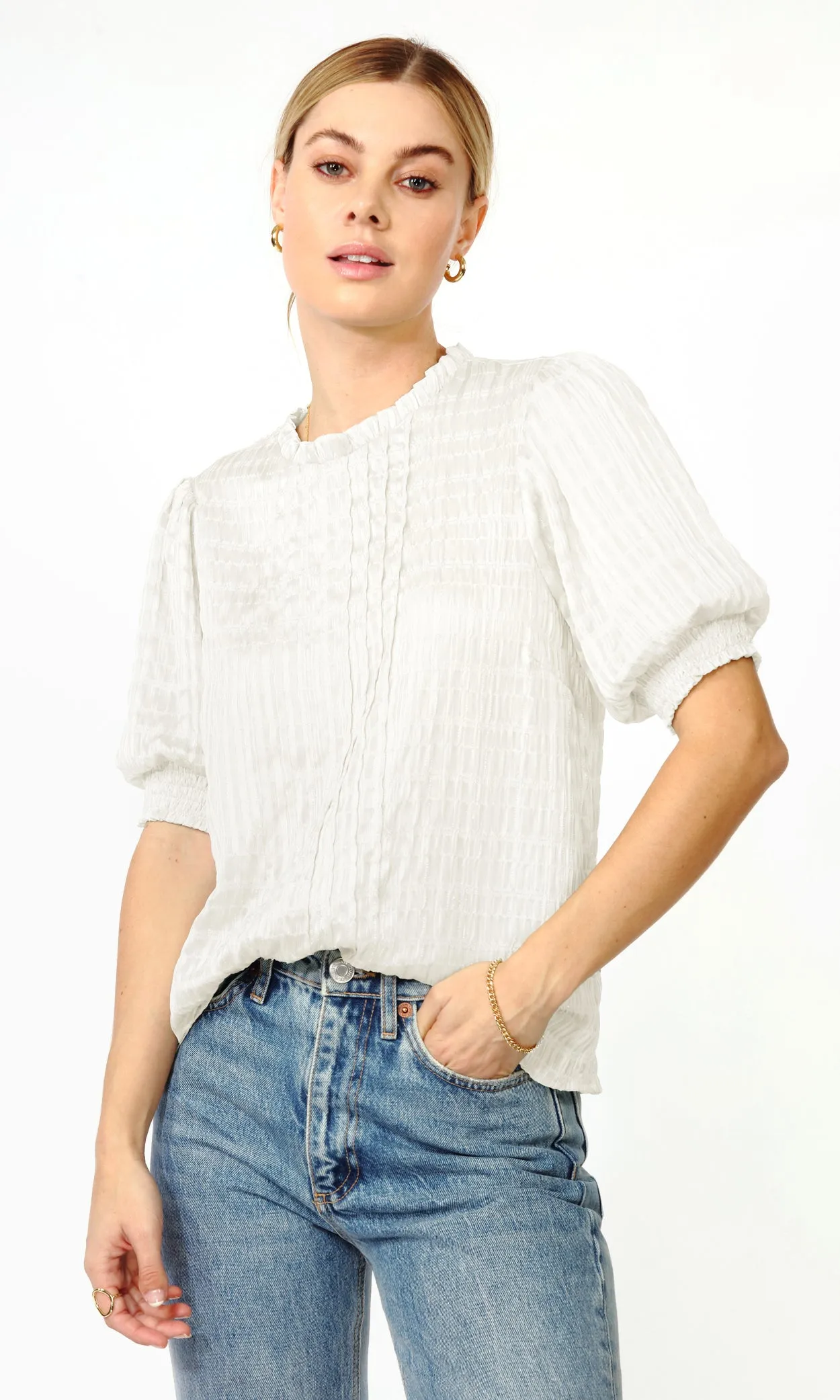 Colleen Textured Chiffon Blouse