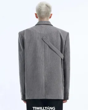 Corduroy Peak Lapel Blazer