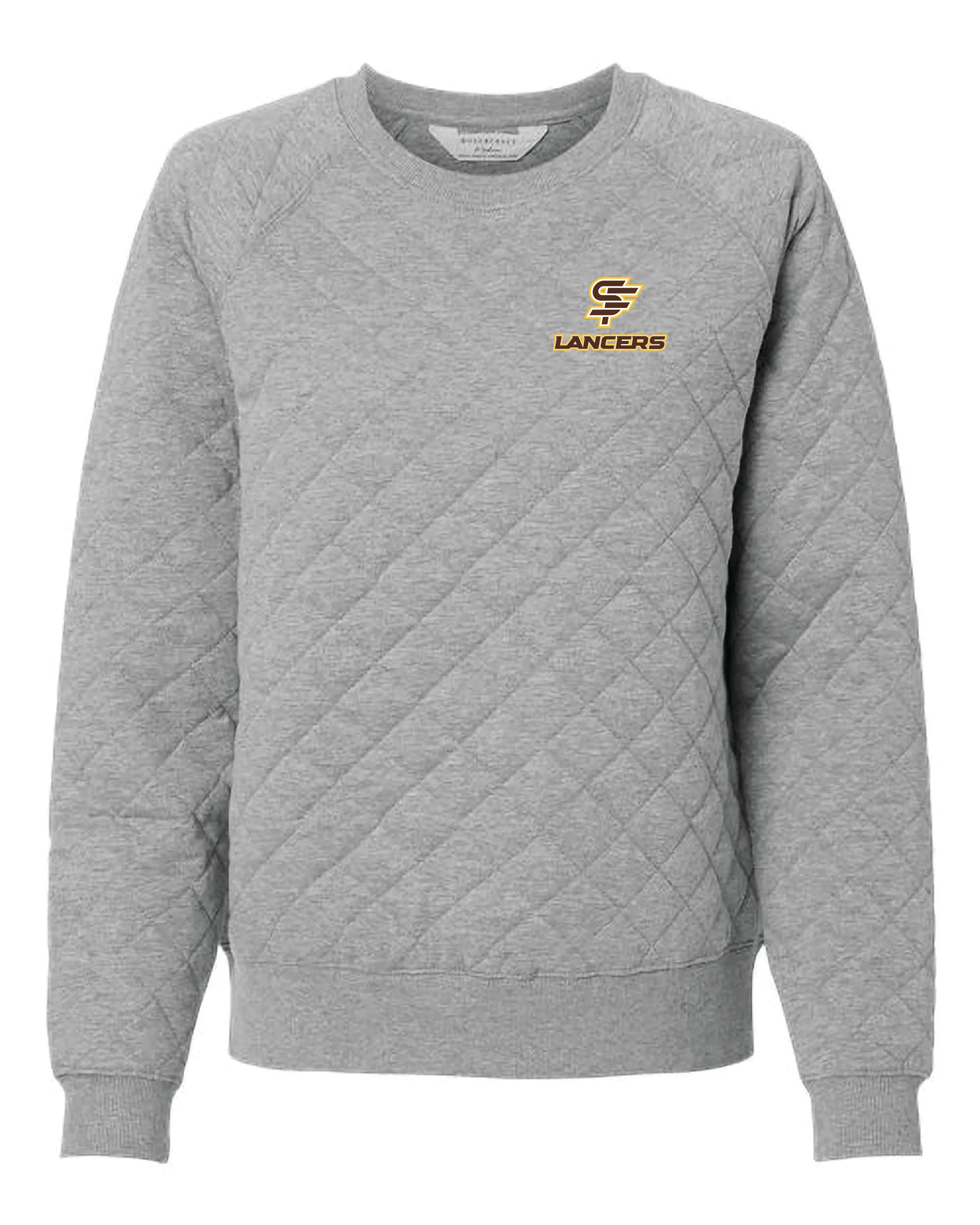 Crewneck Quilted Pullover, Ladies