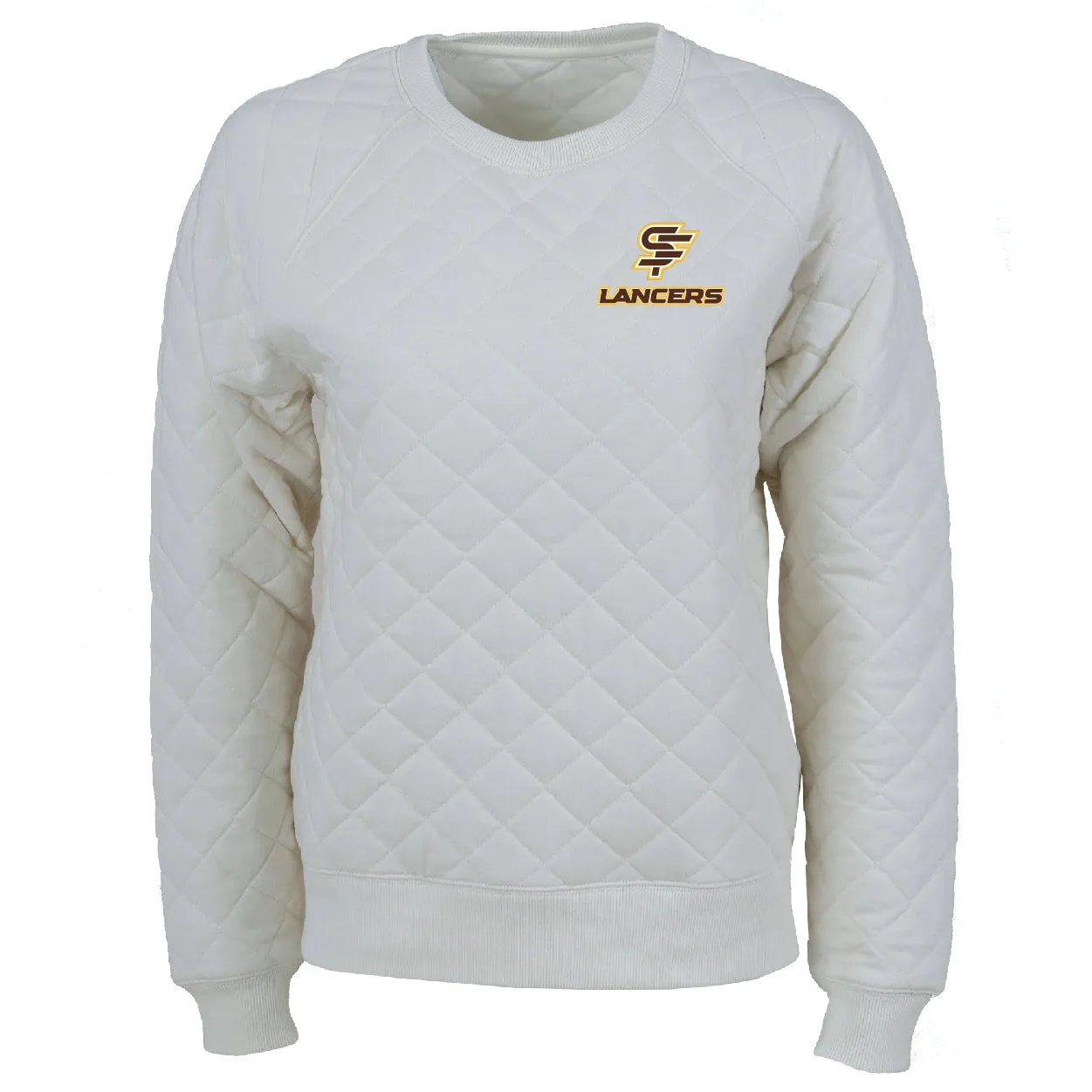 Crewneck Quilted Pullover, Ladies