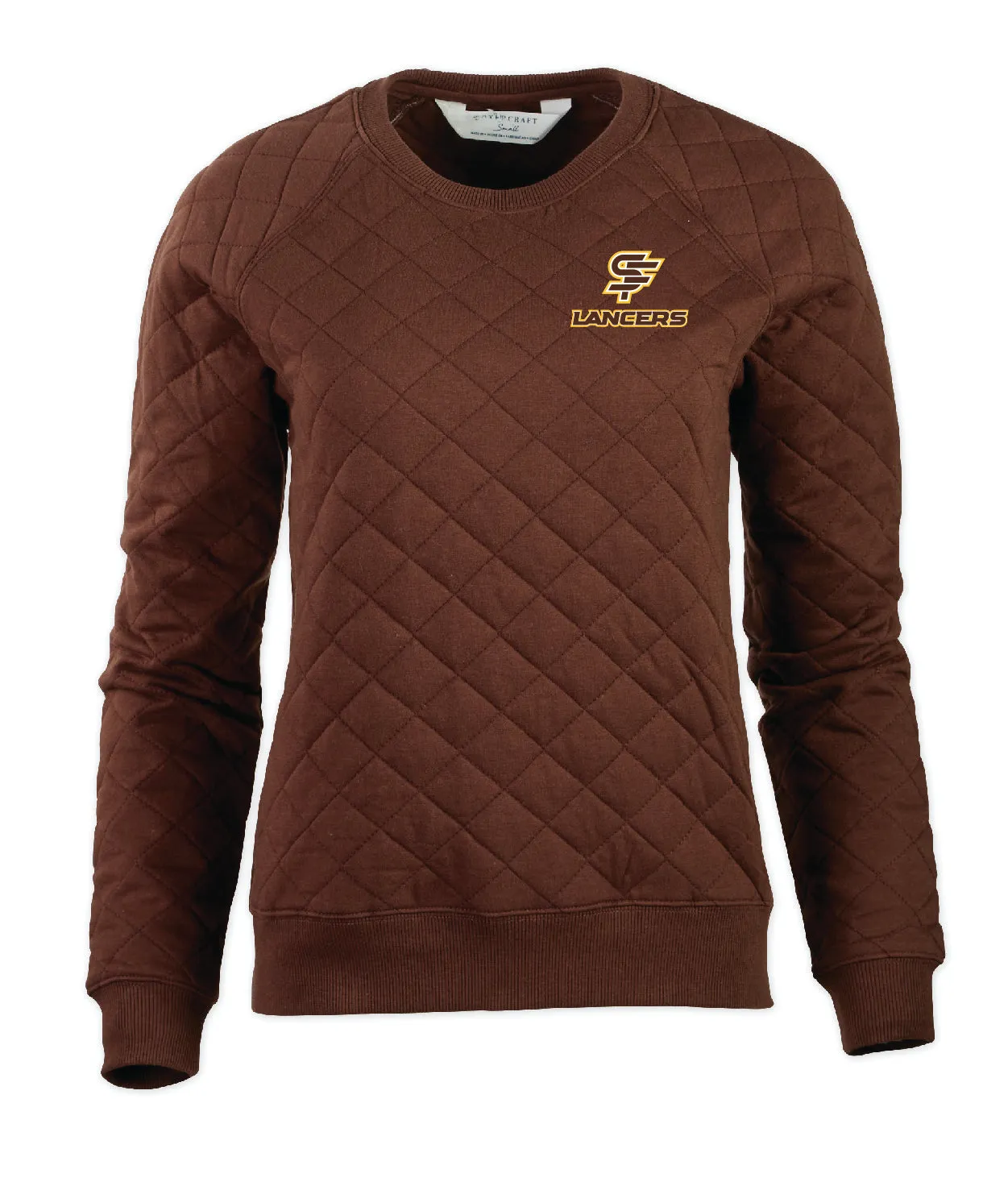 Crewneck Quilted Pullover, Ladies