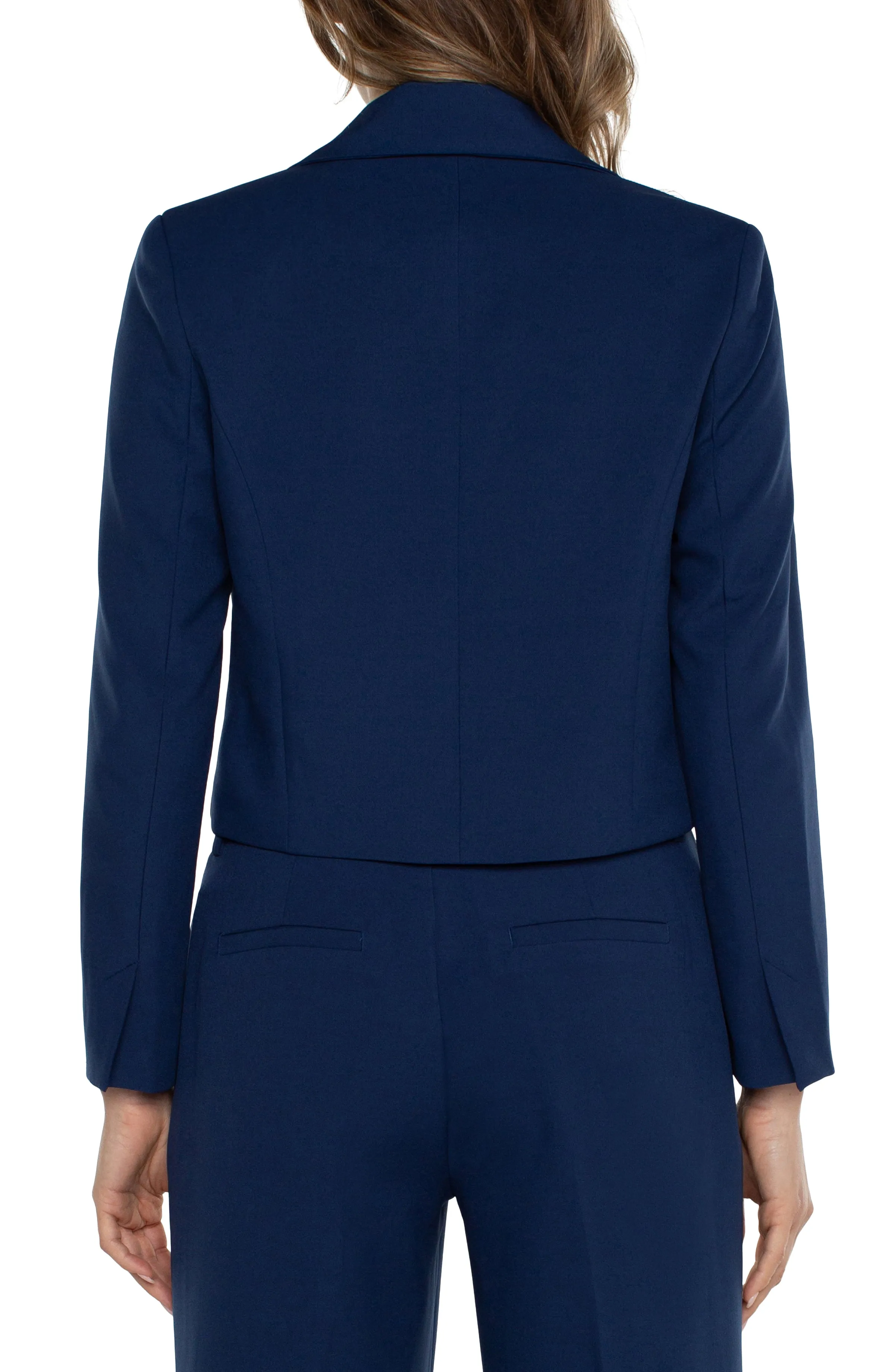 CROPPED BLAZER WITH VENT SLEEVES