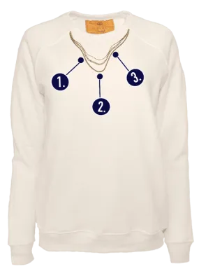 Custom Charm Necklace Classic Crew Pullover