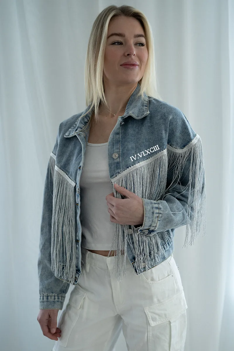 Custom Fringe Denim Jacket