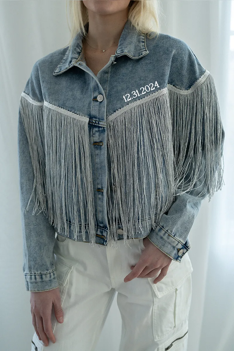 Custom Fringe Denim Jacket