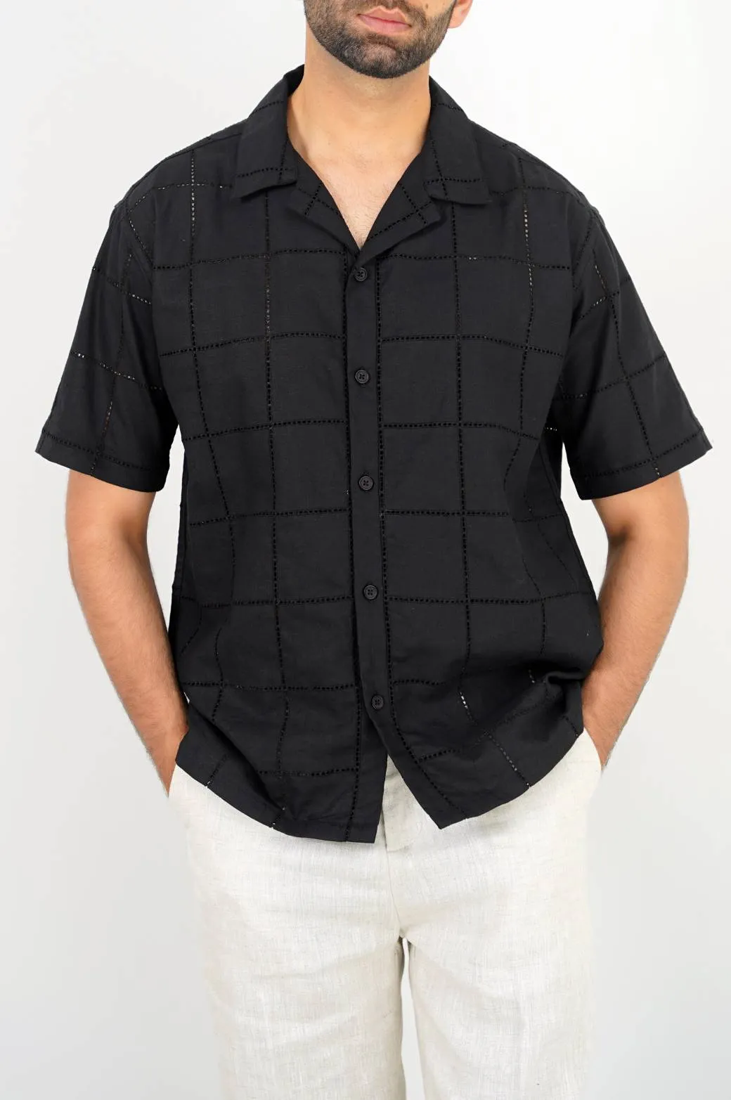 CUTWORK SAFARI SHIRT