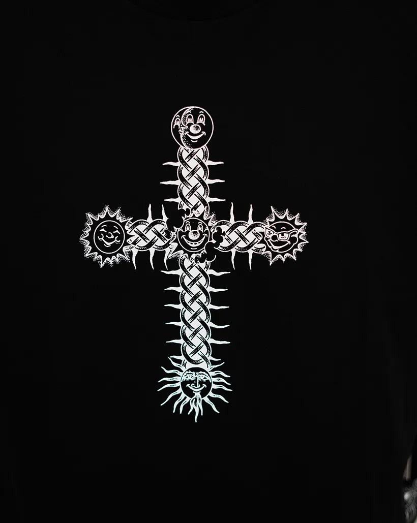 Def x Thom Hinton Celtic Cross Longsleeve Shirt - Black