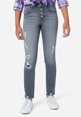 Destructed High-Rise Jean Leggings