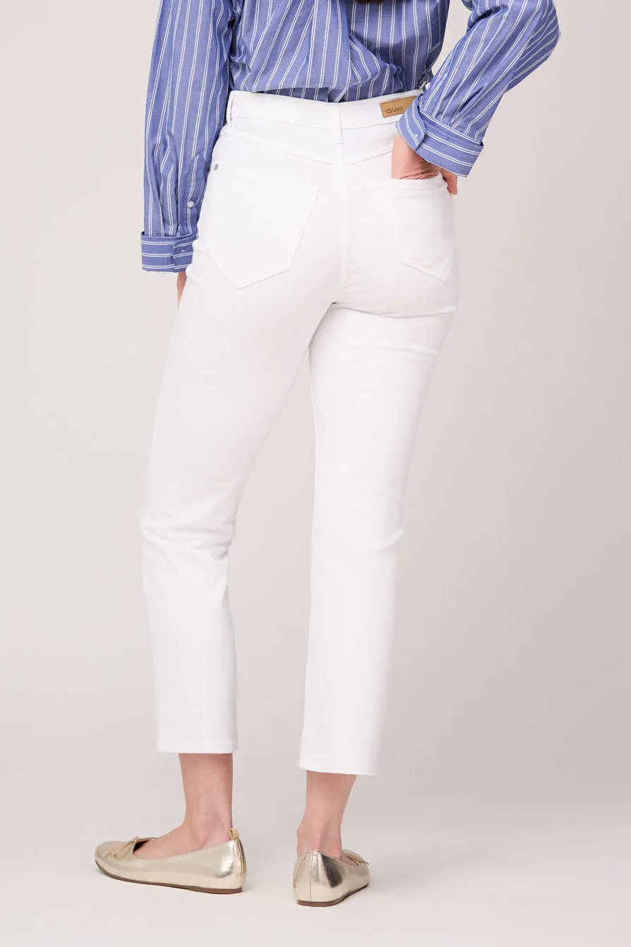 EMILY SLIM JEAN WHITE SHELL