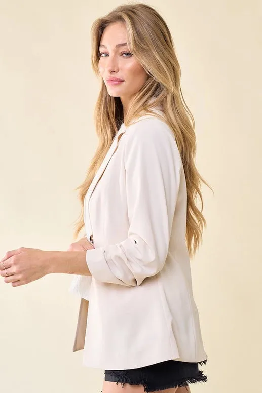 Emma Cinched Sleeve Blazer