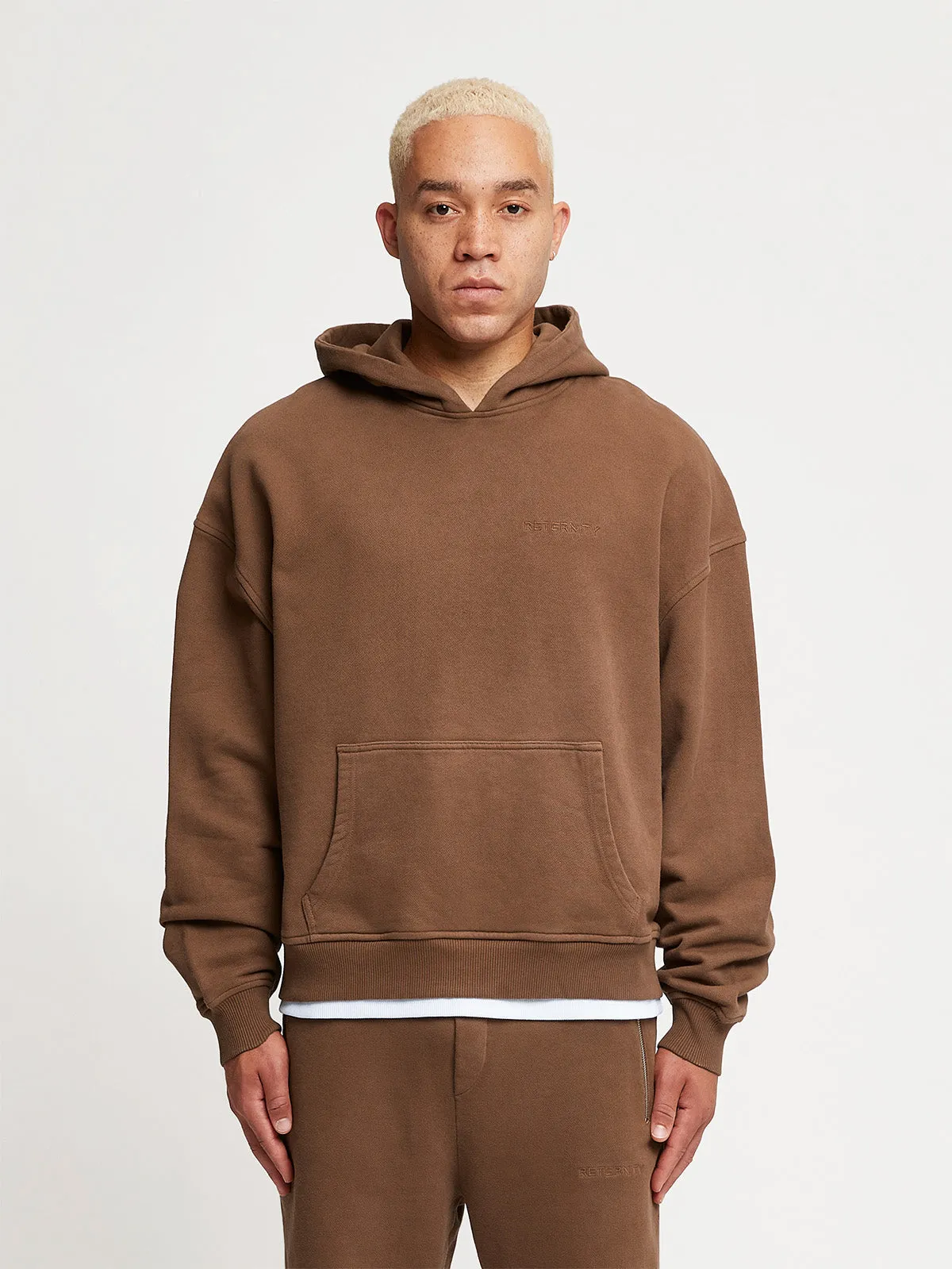 ESSENTIAL HOODIE - BROWN