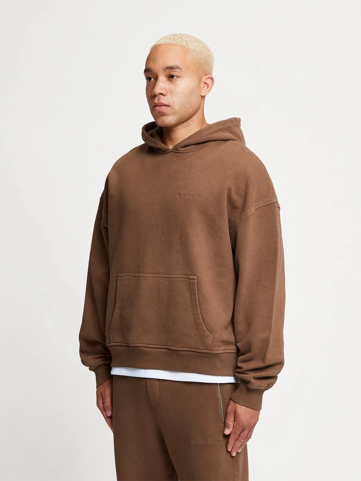 ESSENTIAL HOODIE - BROWN