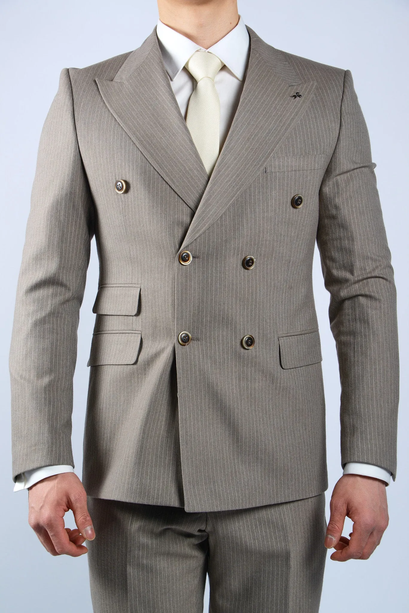 EURO PINSTRIPE BRUSHED DB BLAZER