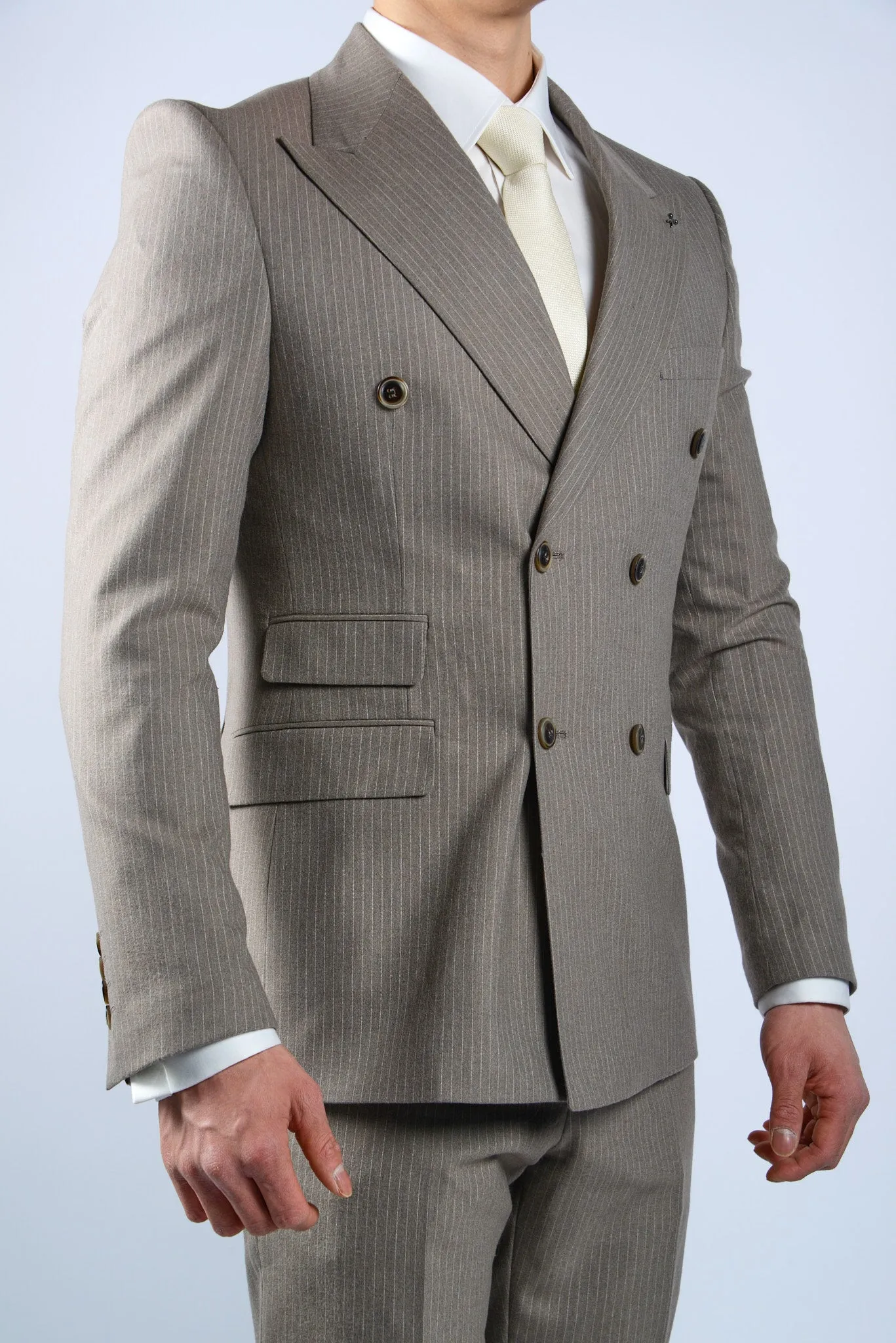 EURO PINSTRIPE BRUSHED DB BLAZER