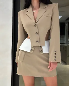 'Ferré' Blazer x Skirt Set