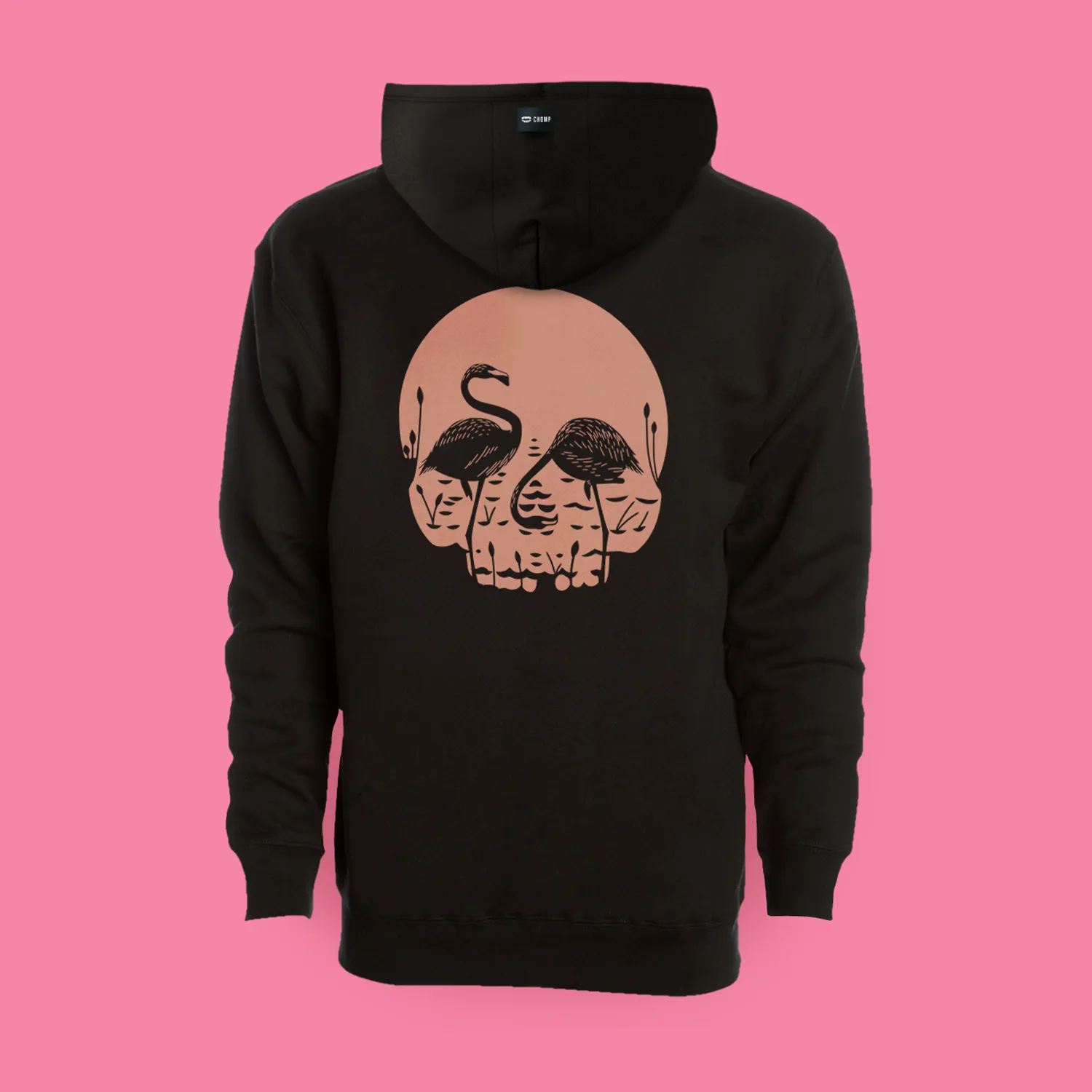 Flamingo Skull Hoodie