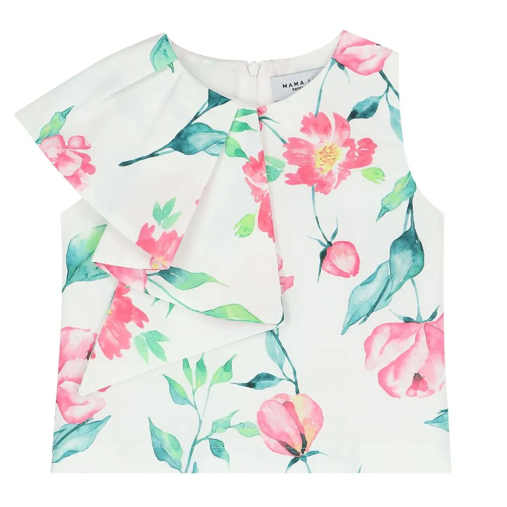 Floral Half Sleeve Blouse