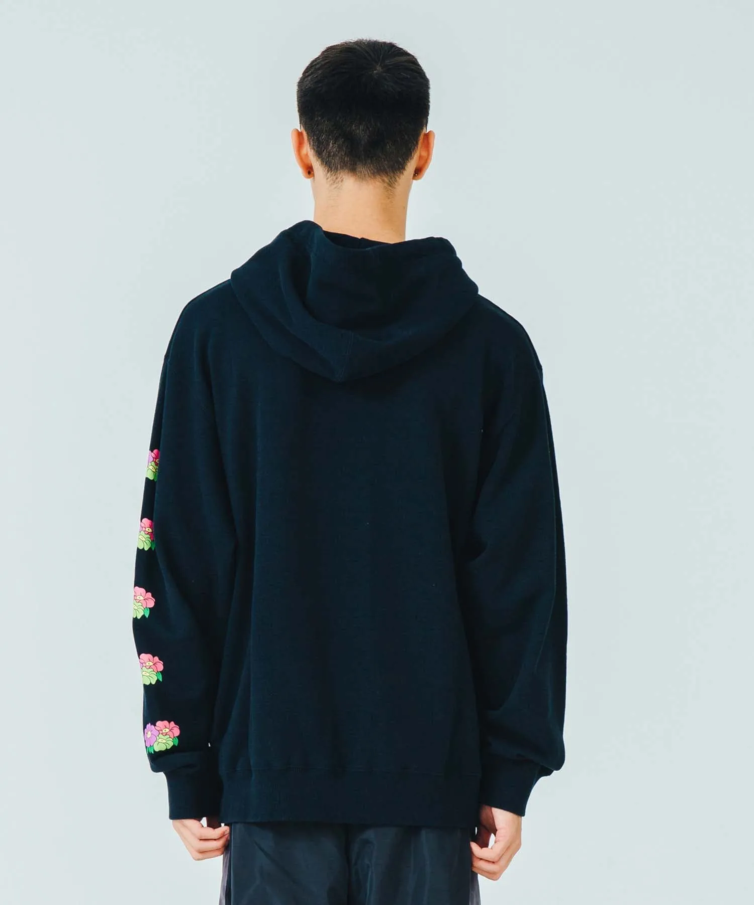 FLOWER LOGO PULLOVER HOODED SWEAT