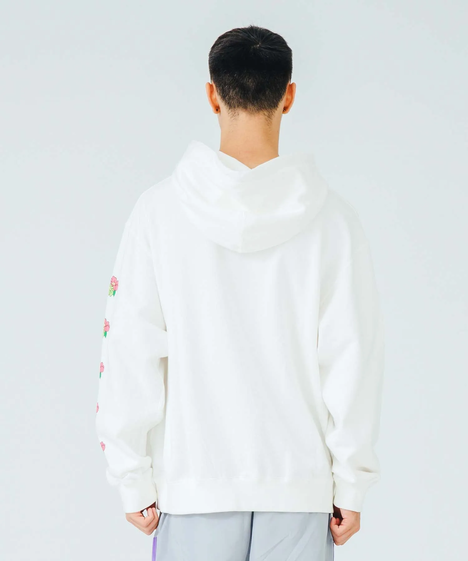 FLOWER LOGO PULLOVER HOODED SWEAT