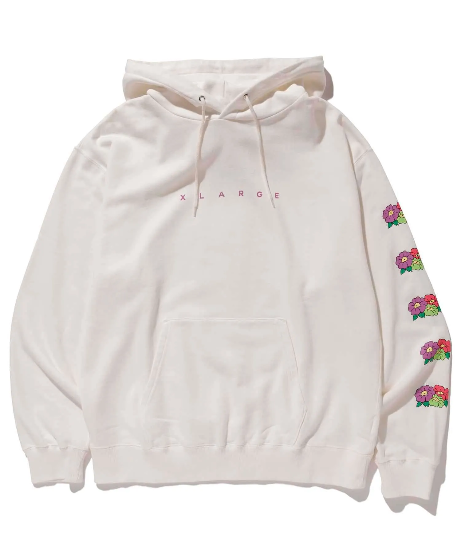 FLOWER LOGO PULLOVER HOODED SWEAT