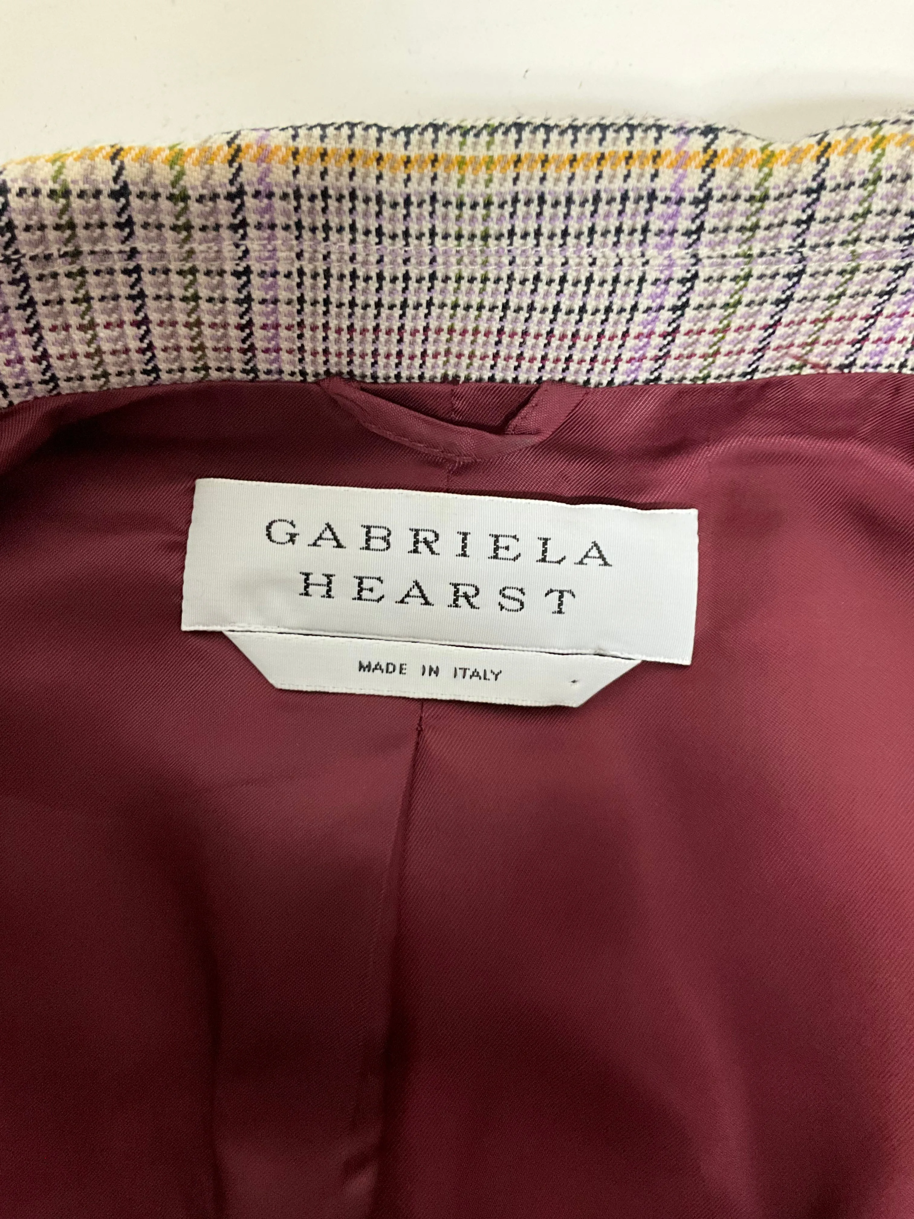 Gabriela Hearst Wool Check Blazer Size M