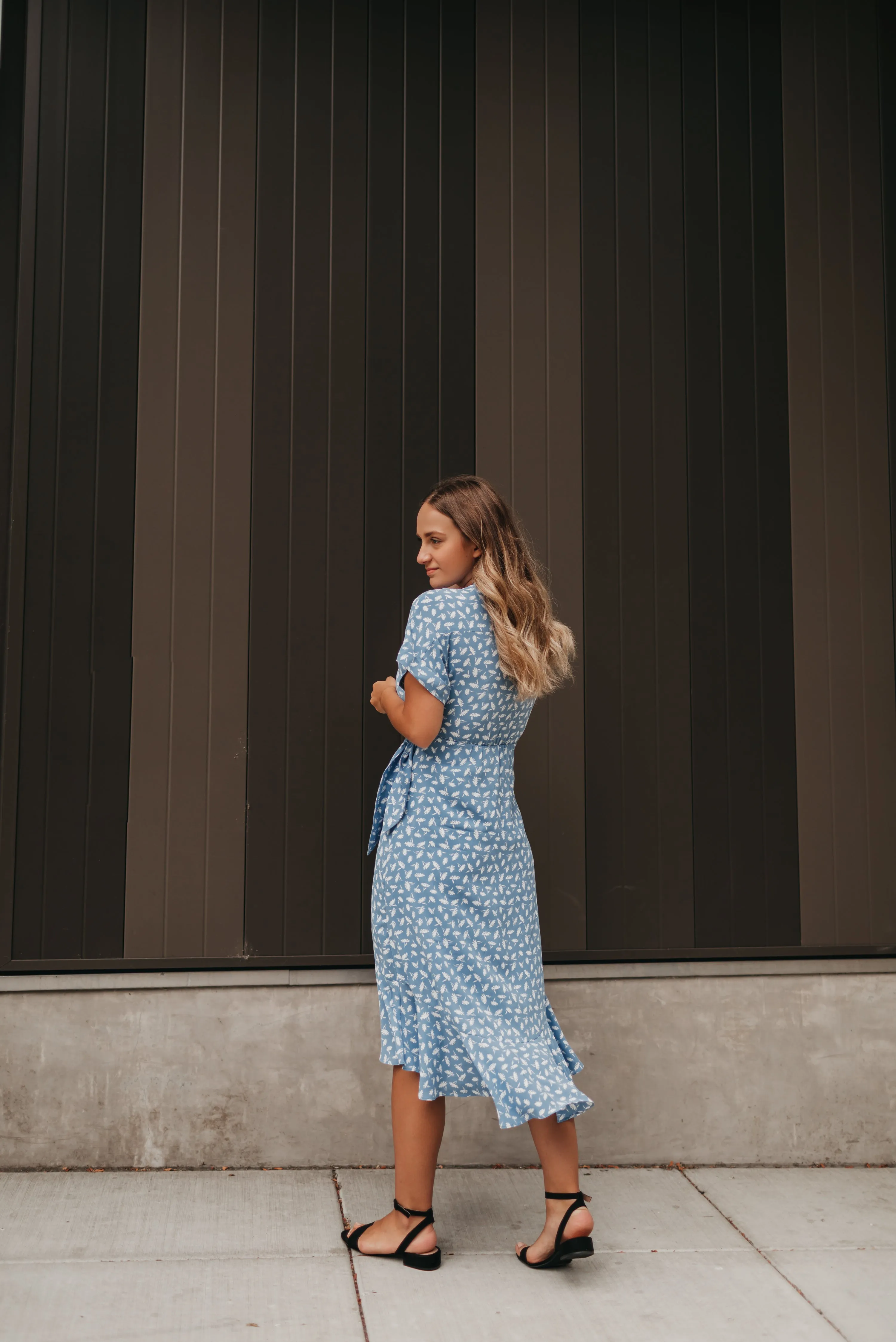 Gianna Wrap Midi Dress