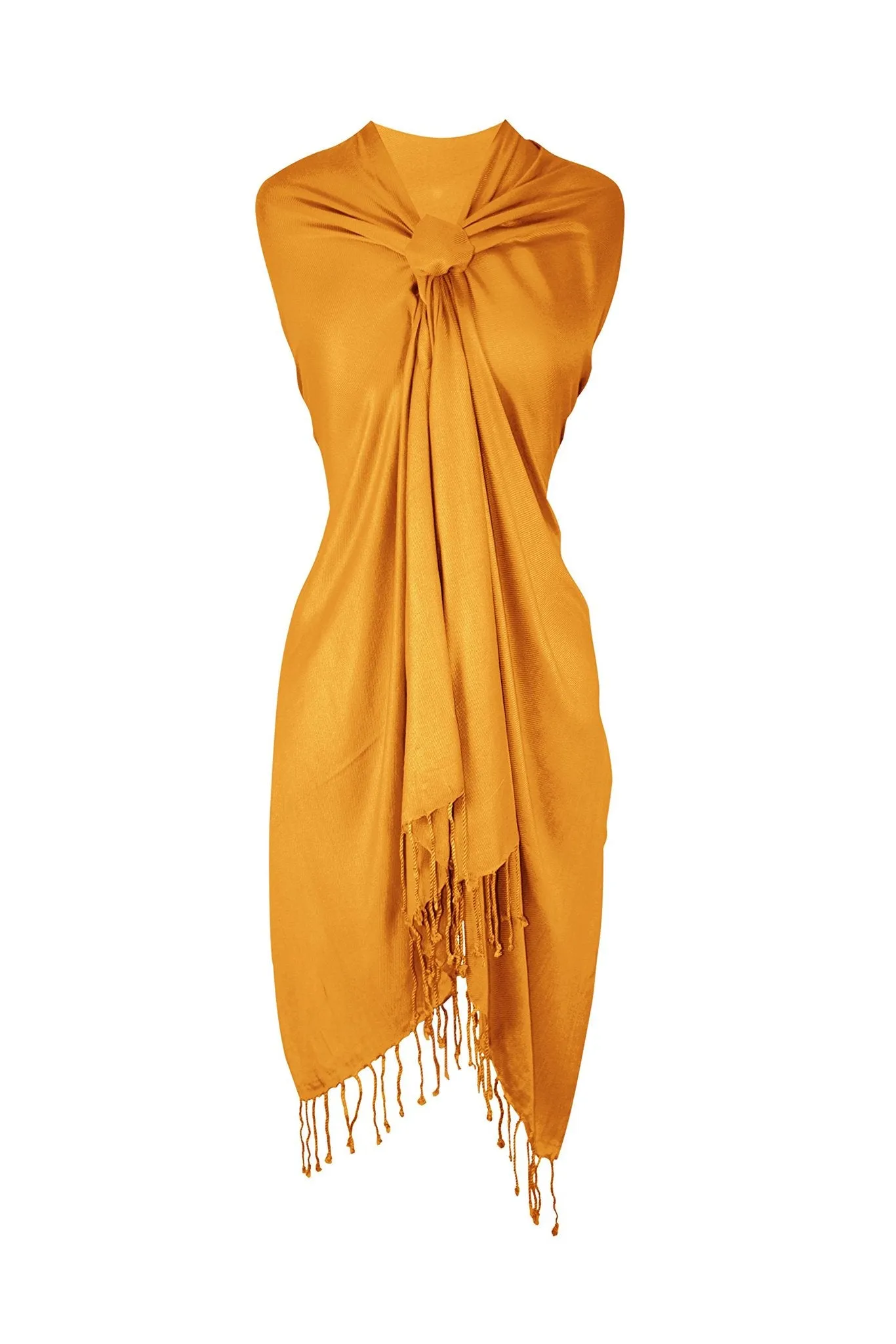 Gold Pashmina Shawl Wrap Scarf