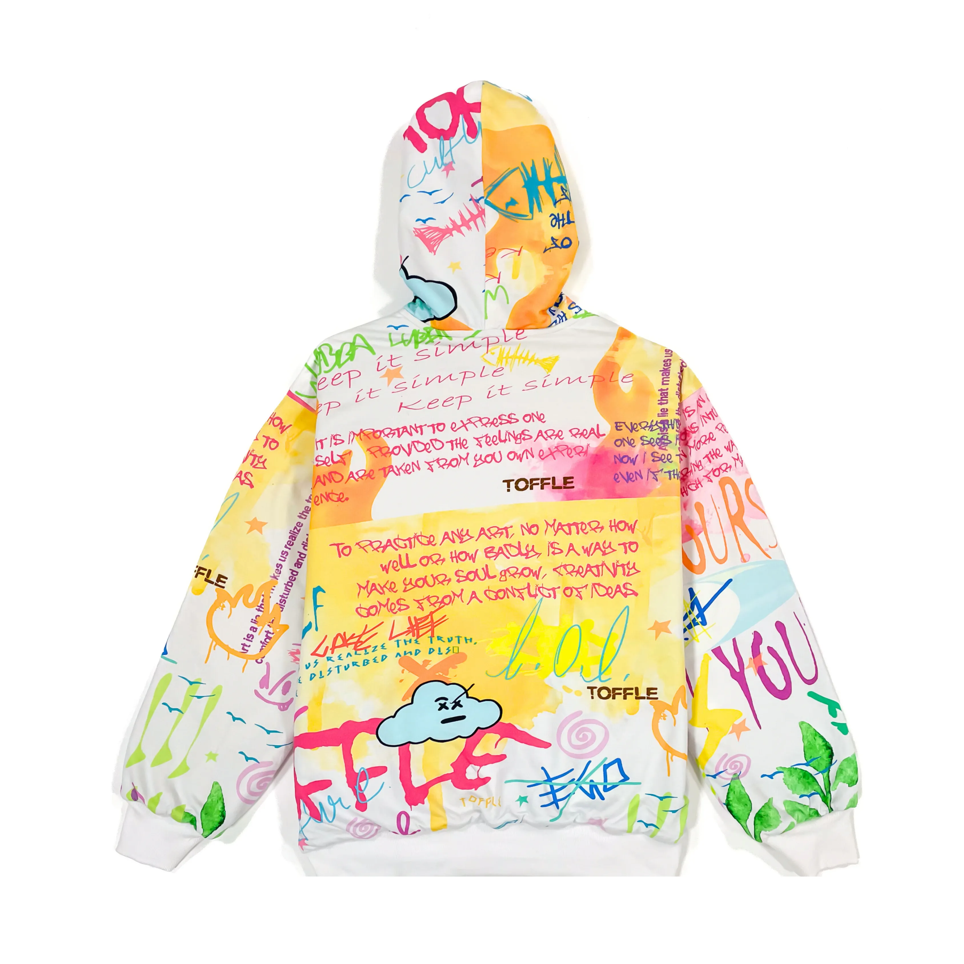 Graffiti White Hoodie