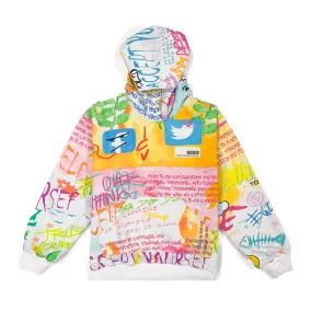 Graffiti White Hoodie